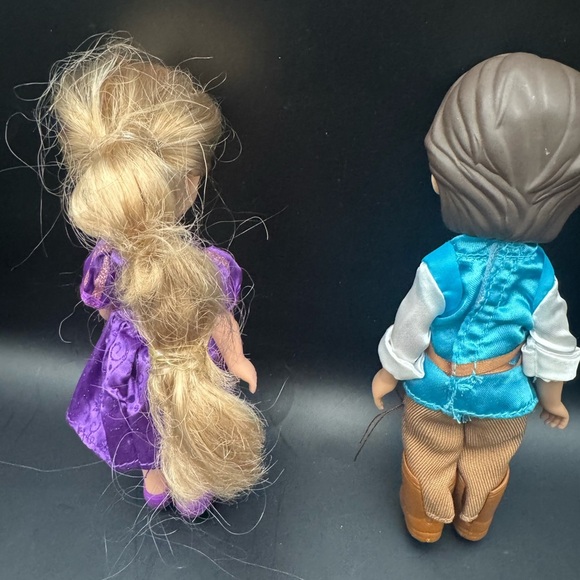 Disney My First Princess Mini Doll Rapunzel Flynn Ryder With Outfits EUC  Rare - Picture 7 of 9